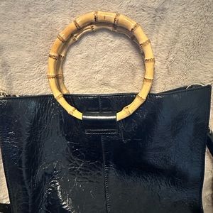 Vince Camuto bamboo ring handle shoulder bag